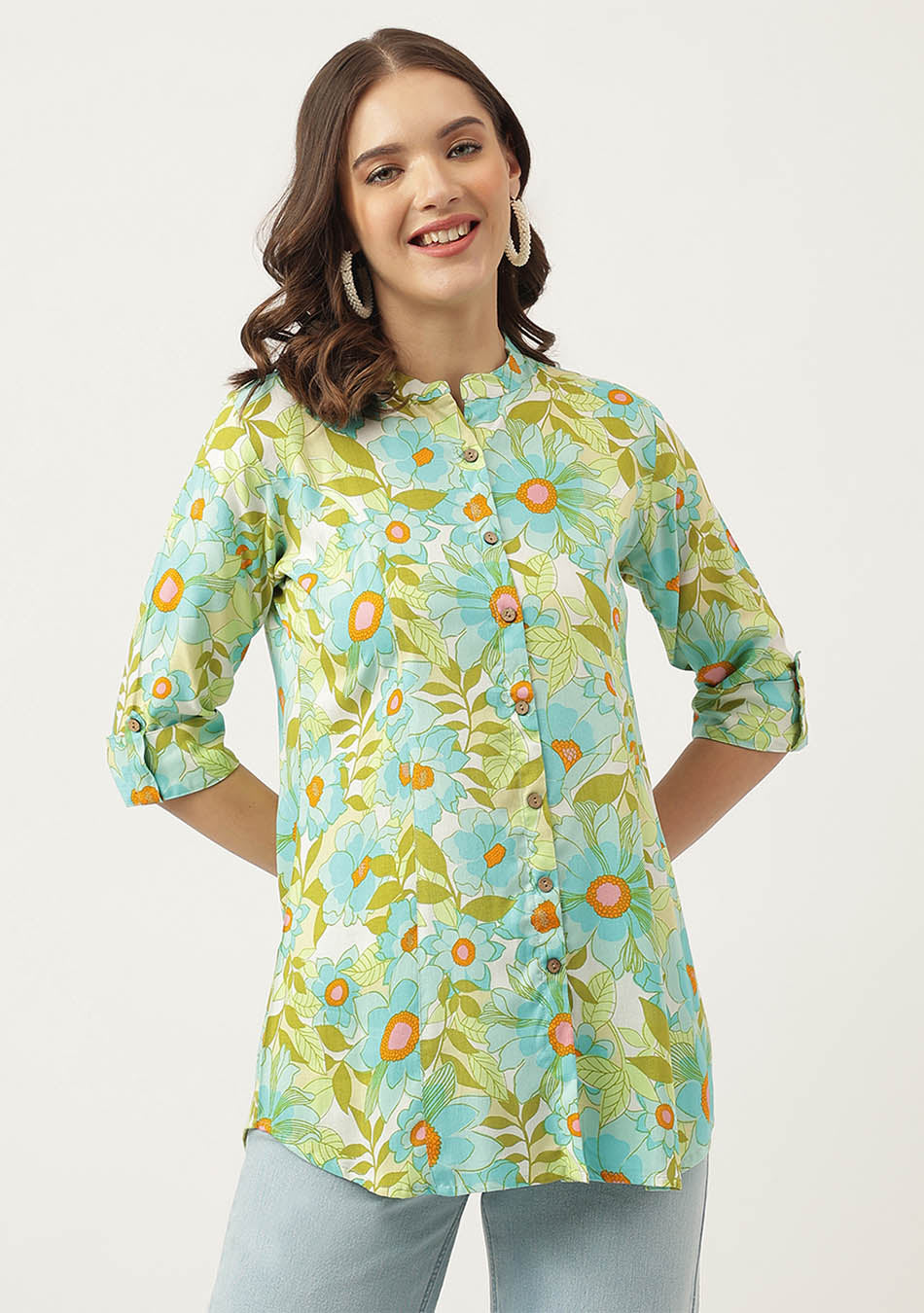 Eco Rayon Floral Shirt