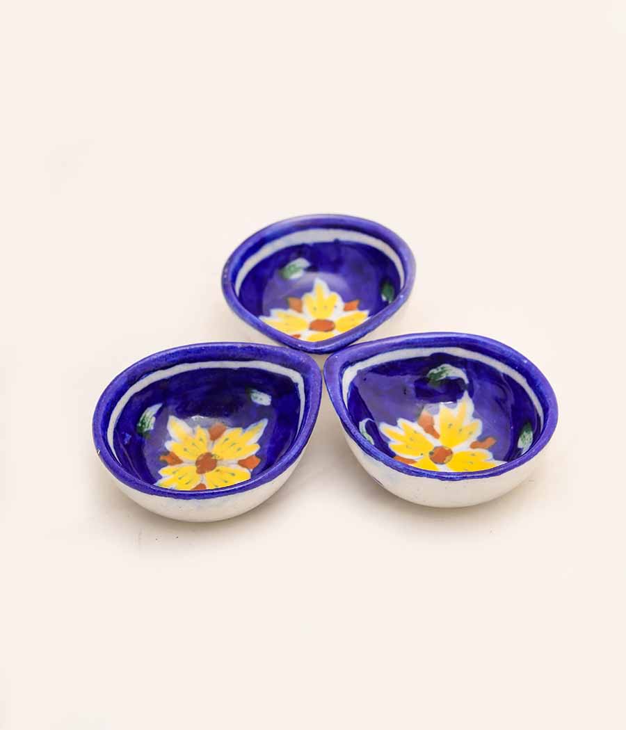 Traditional Handmade Decorative Diya - Set of 6