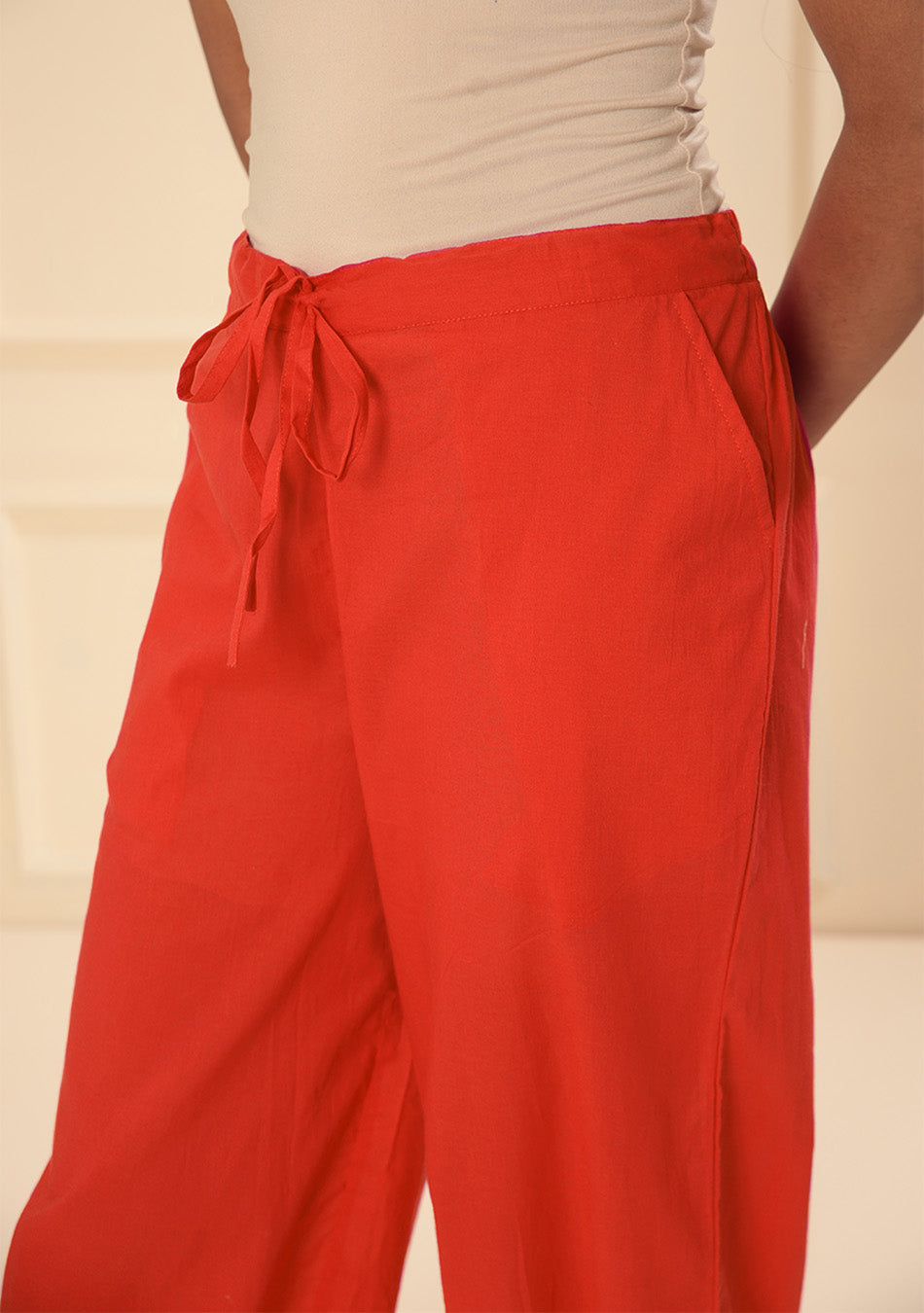 Dark Red Afgani Pant