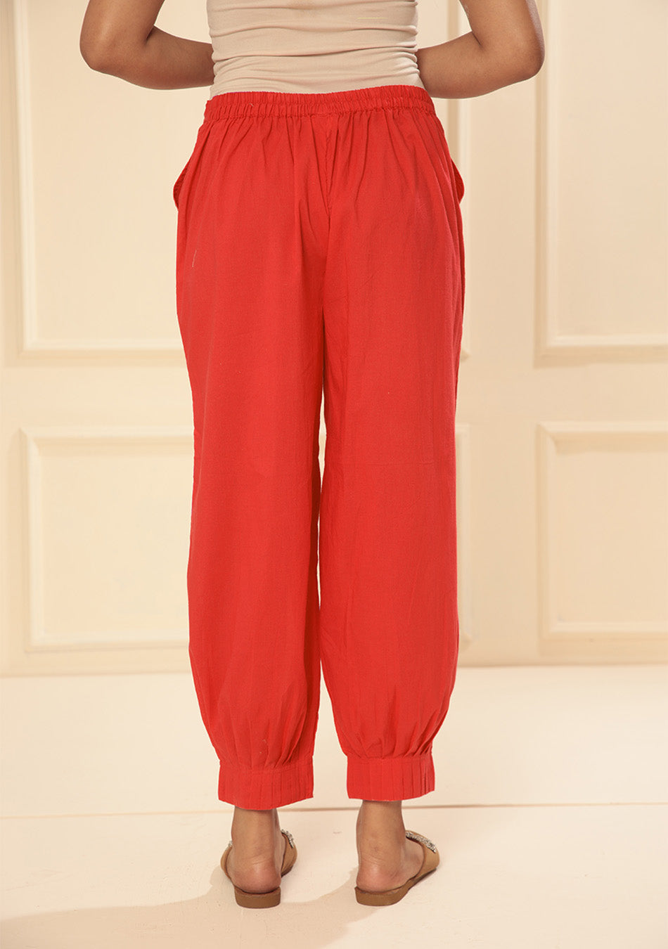 Dark Red Afgani Pant