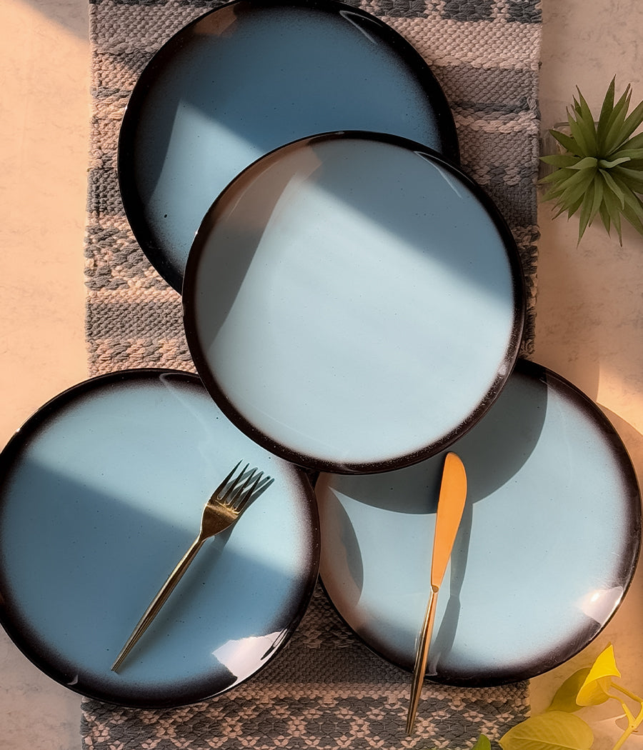 Blue Oblong Dinner Plates