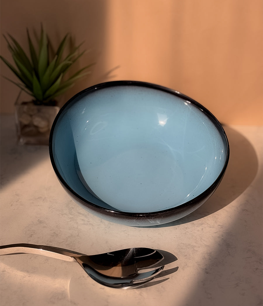 Blue Oblong Serving Bowls