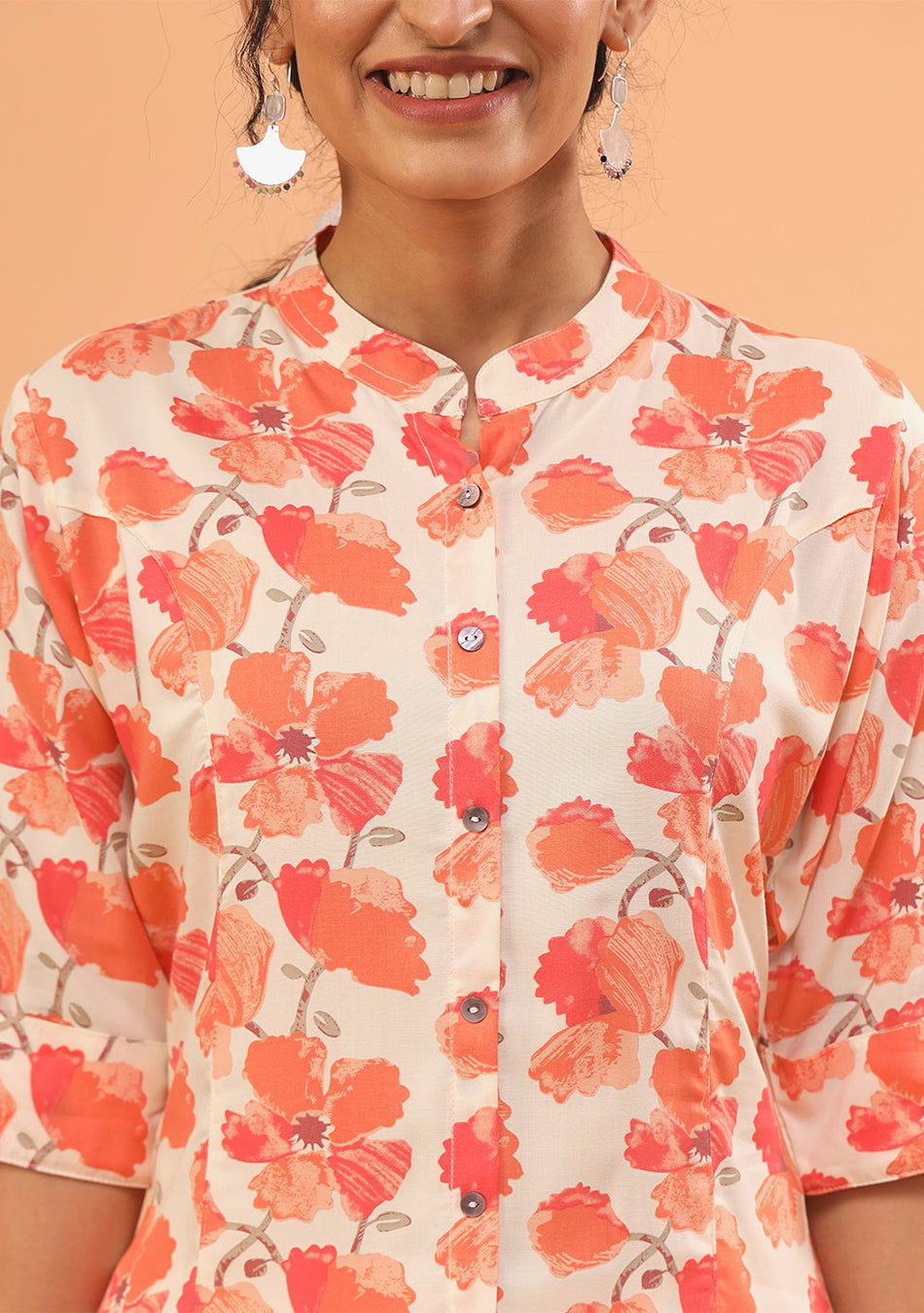 Coral Bloom Top