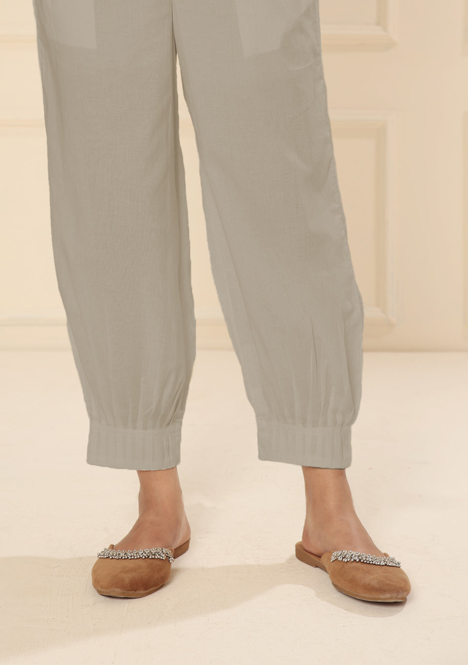 STONE AFGHANI PANT WITH PINTEX