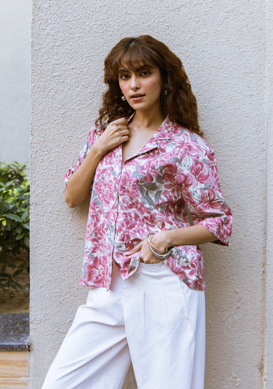 Dusky Pink Floral top