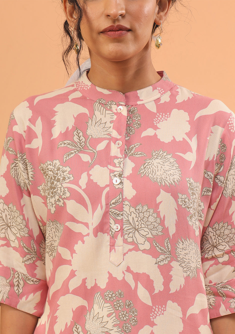 Blush Floral Elegance Kurta