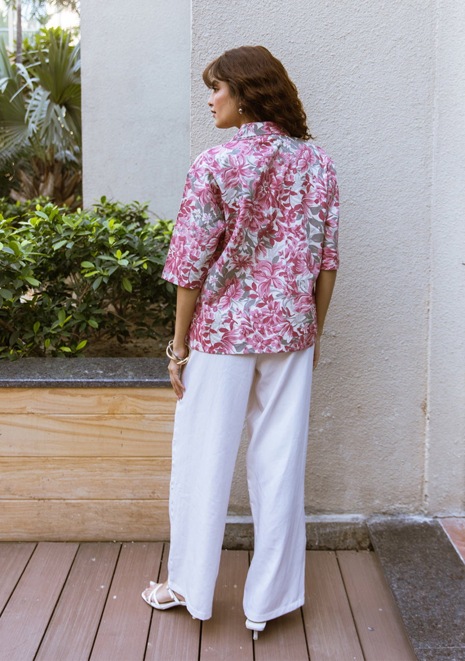 Dusky Pink Floral top