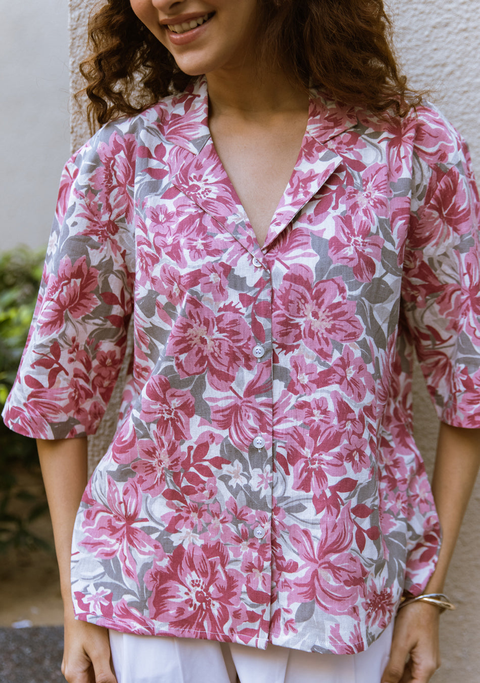 Dusky Pink Floral top