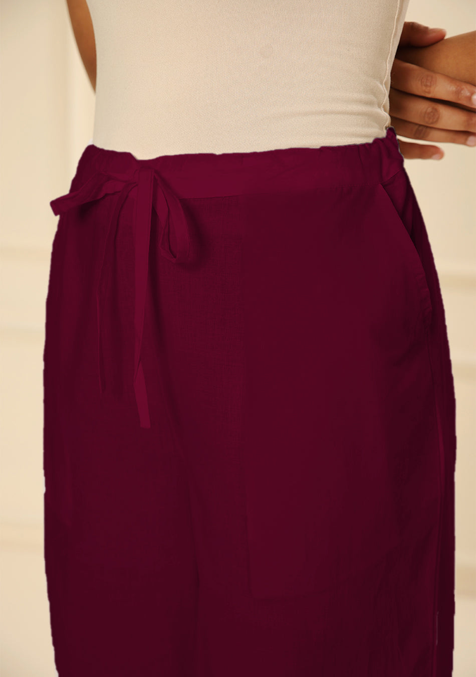 Maroon Pintex Afghani pant