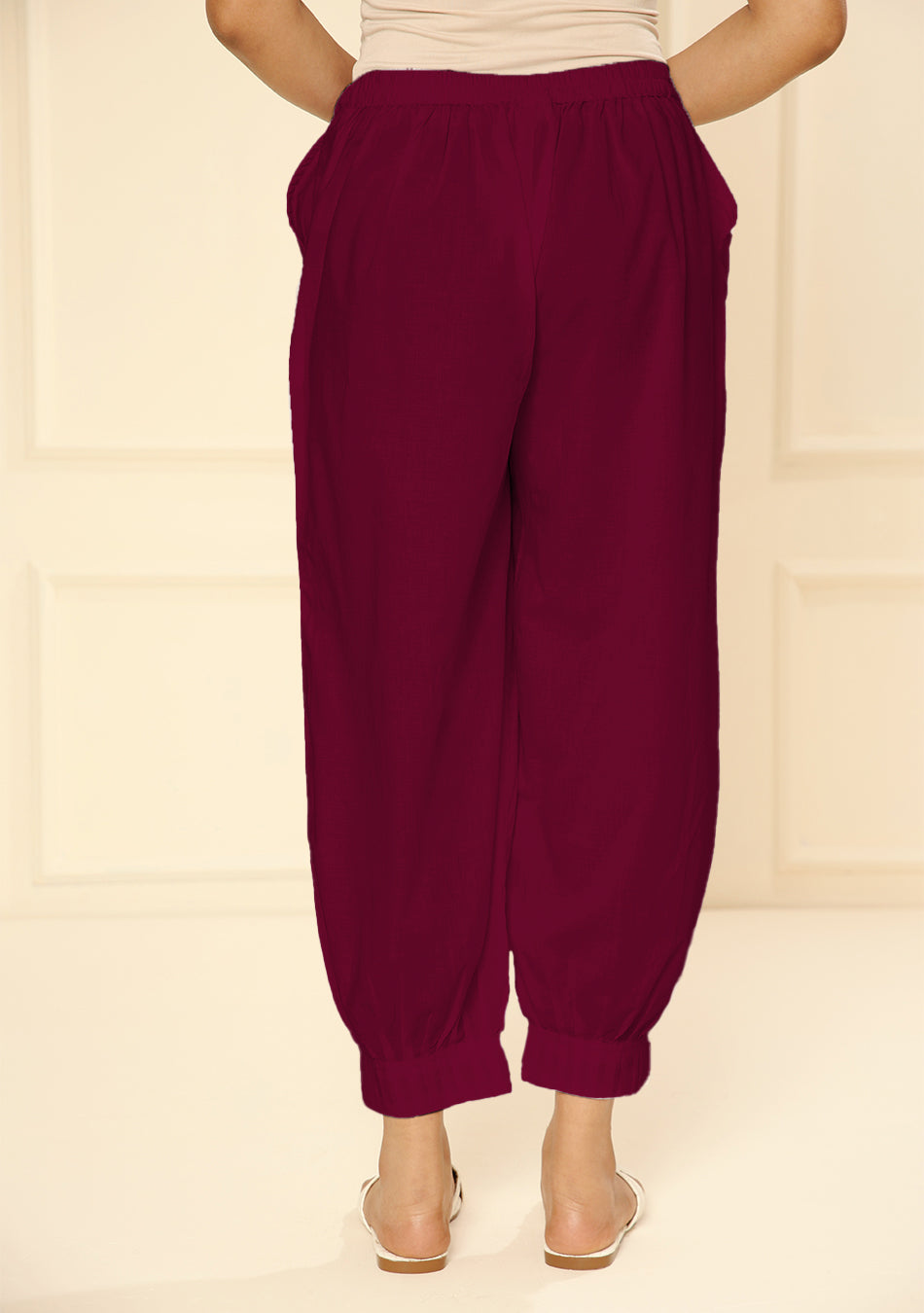 Maroon Pintex Afghani pant