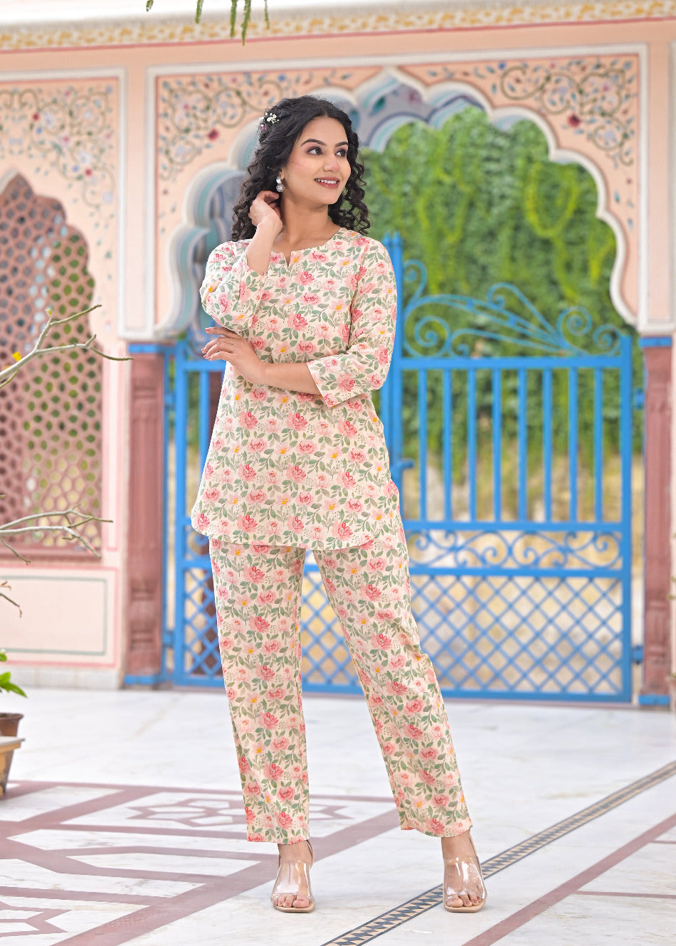 Peach Blossom Nightsuit/loungewear