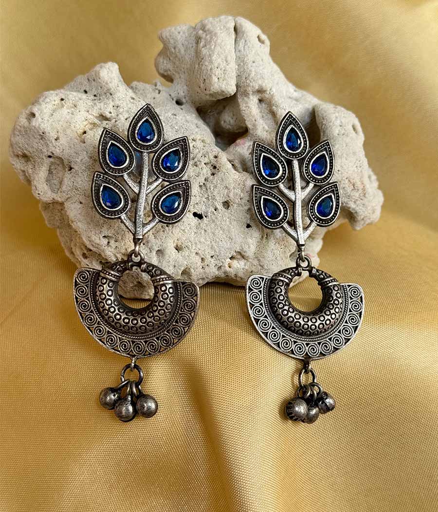 Buy Silver-Toned Earrings for Women by Veni Online | Ajio.com