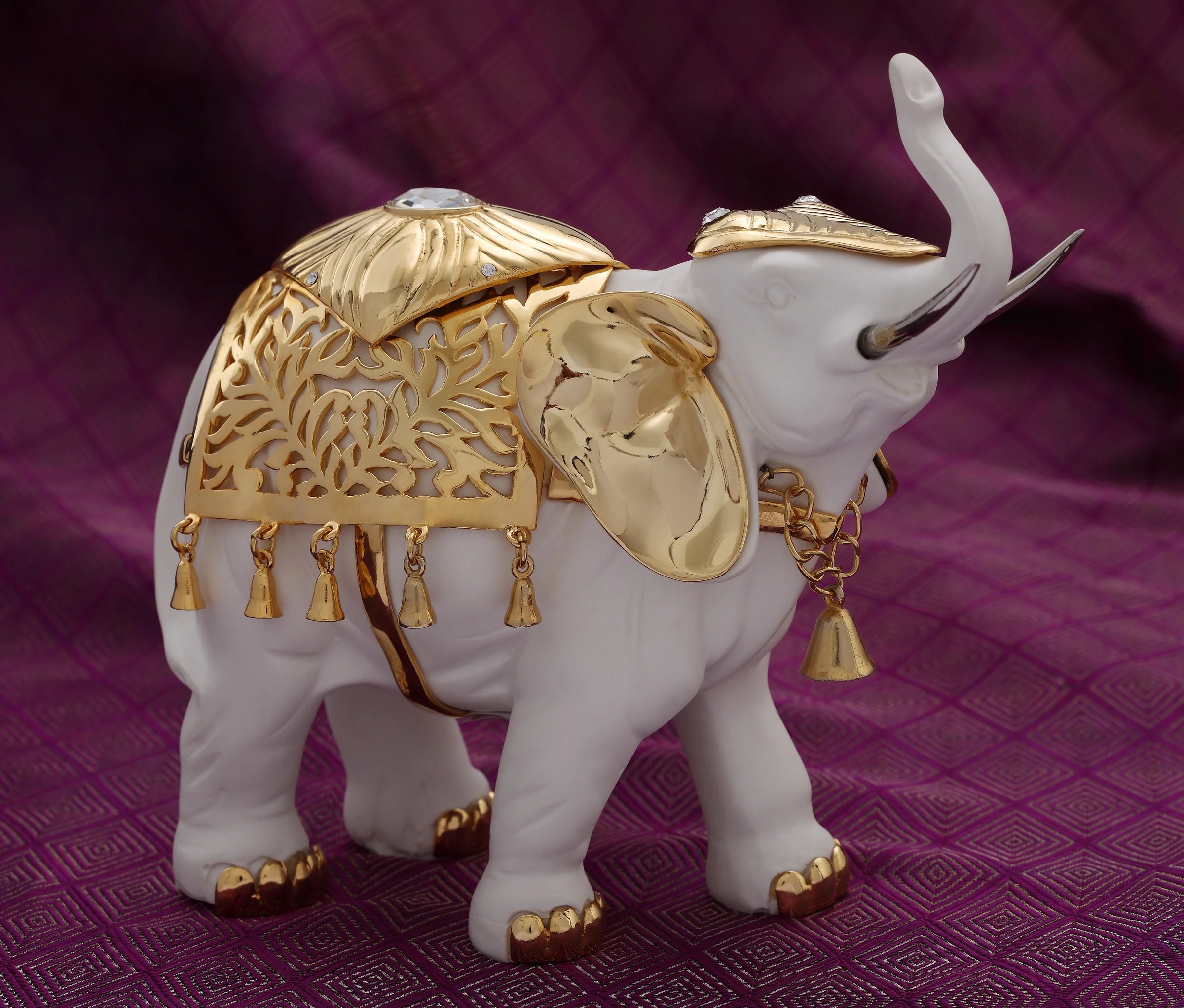 Gilded Elephant Figurine