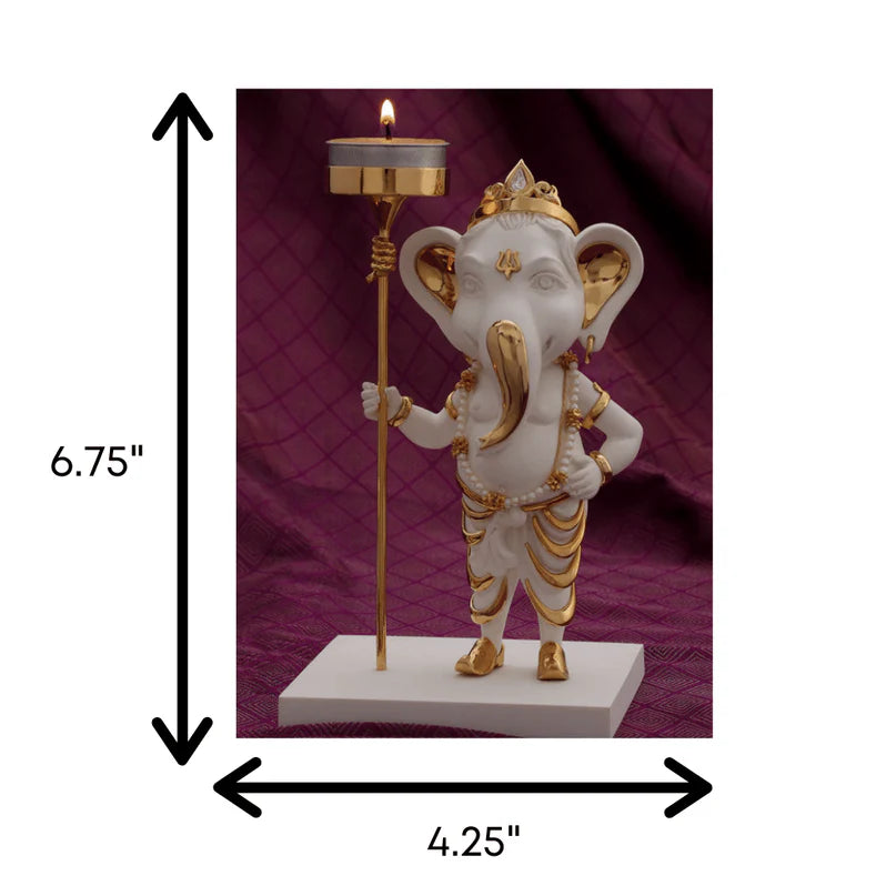 Ganesha with Tea Light