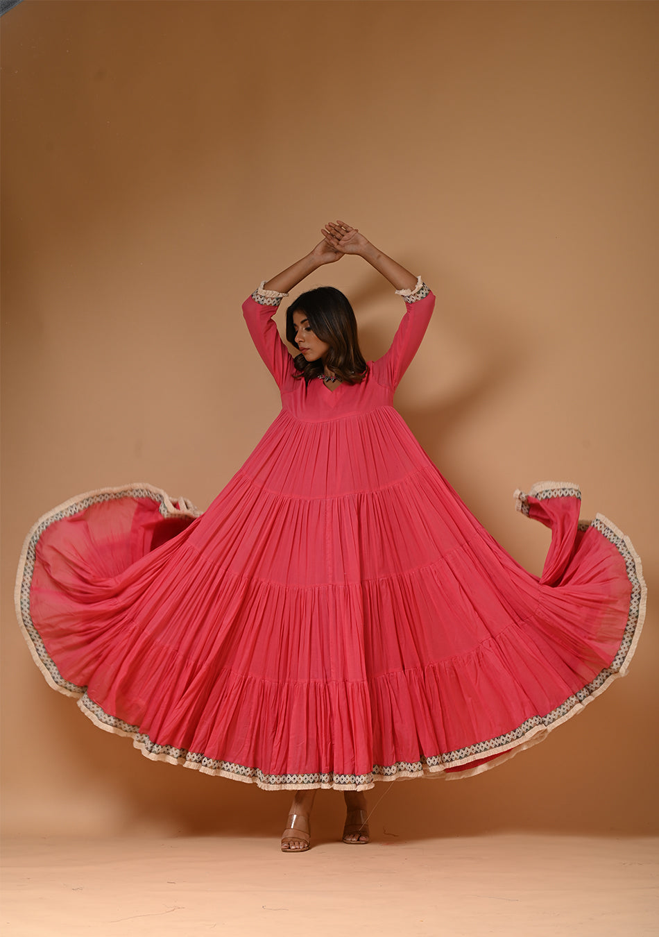 Long Pink Dress, Erre | Shop on Equilibrio