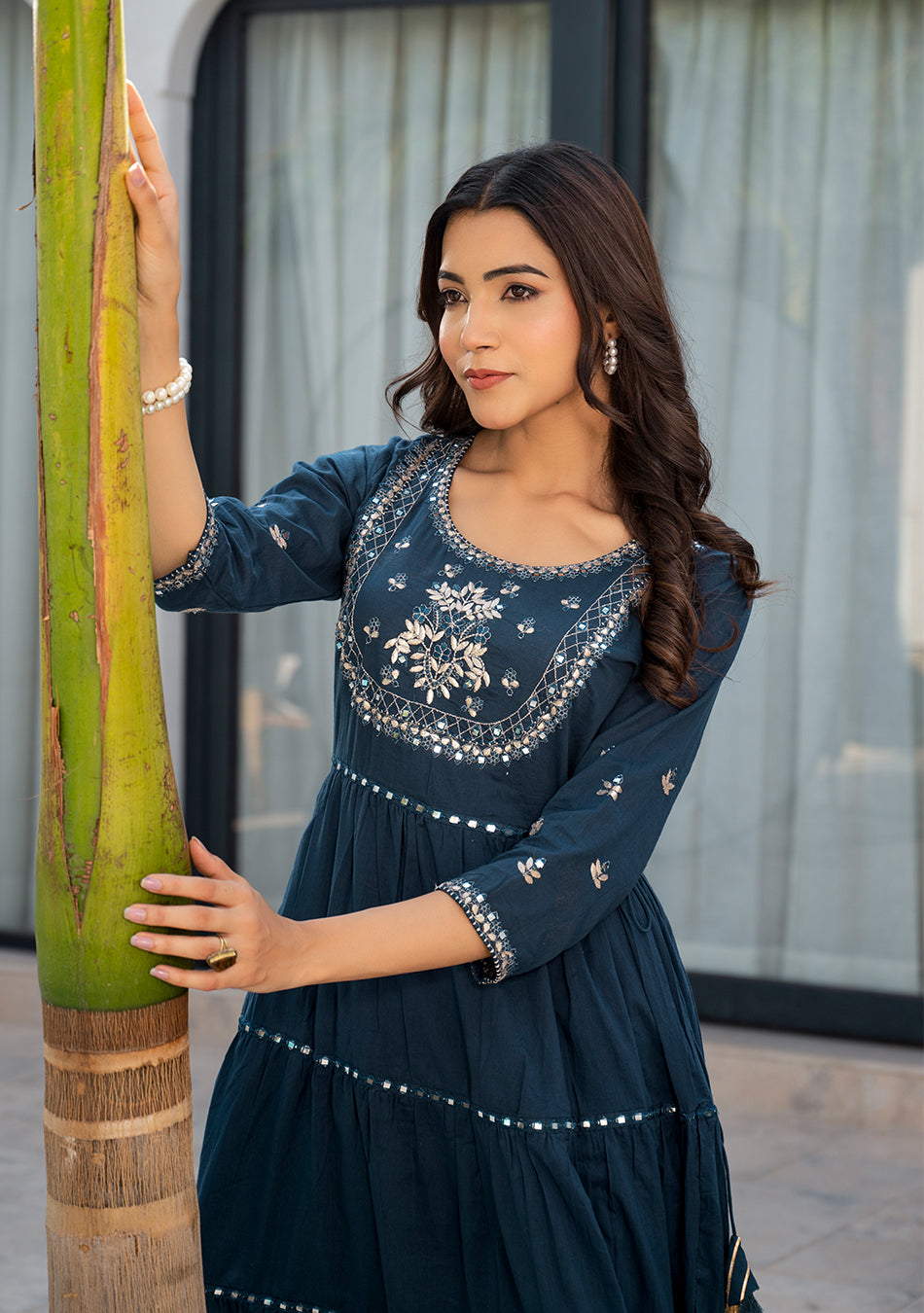 Teal Green Anarkali Kurta