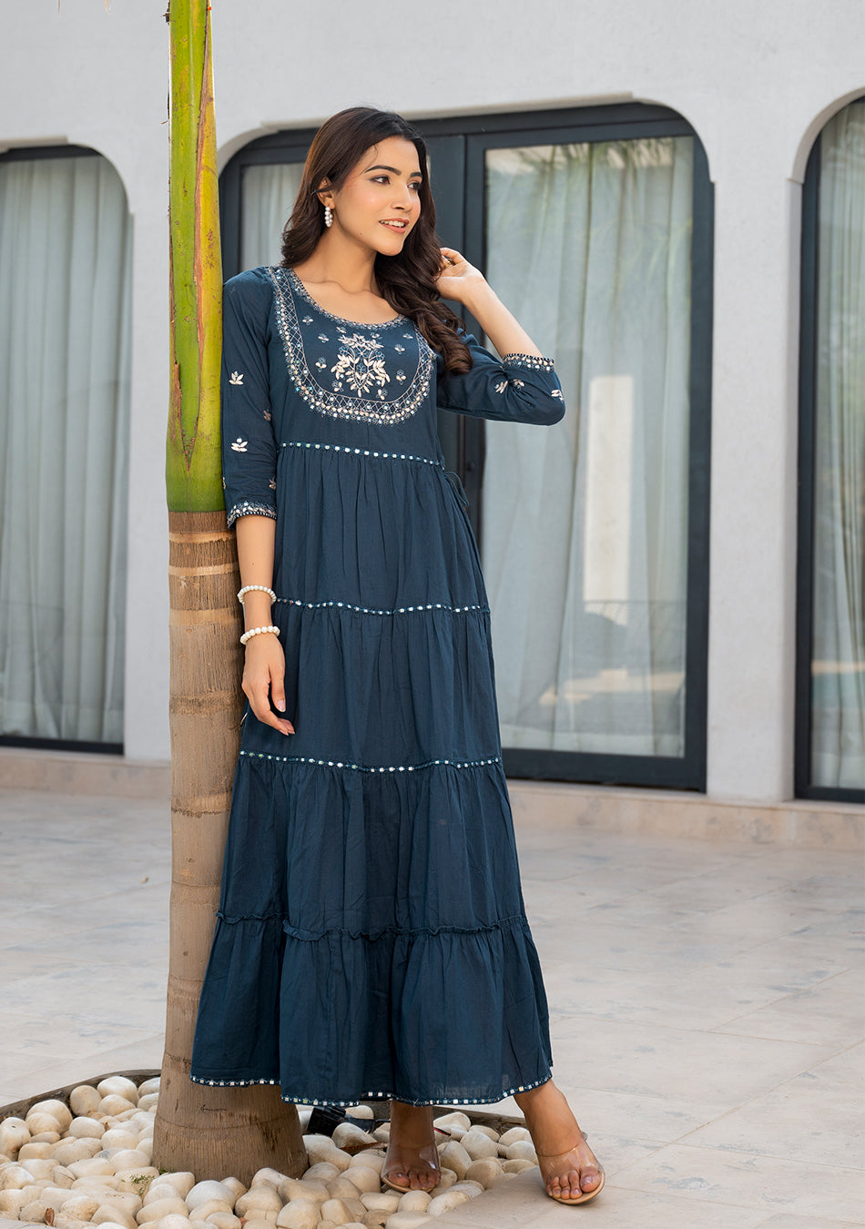 Teal Green Anarkali Kurta