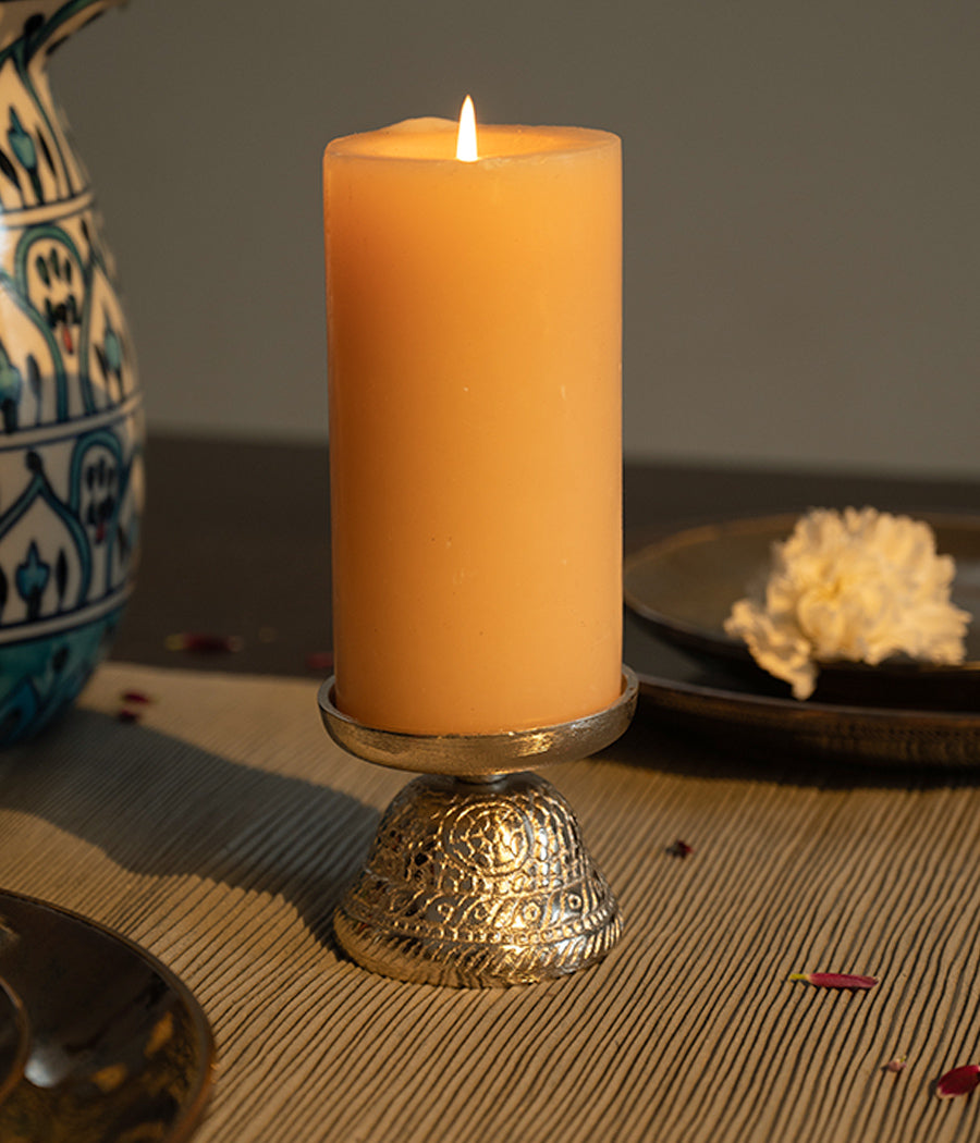 Silver Sheen Candlestand