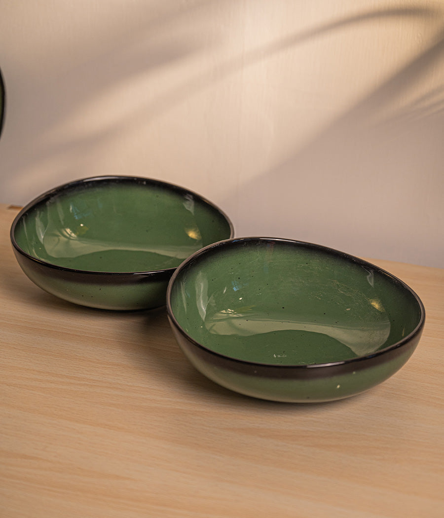 Green Oblong Dinnerset