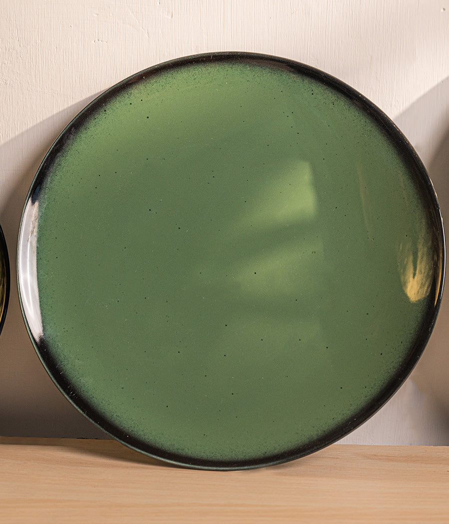 Green Oblong Dinner Plates