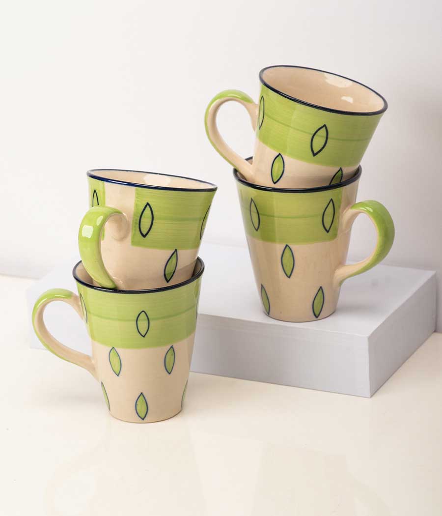 Fruit Dove Ceramic Mugs Set